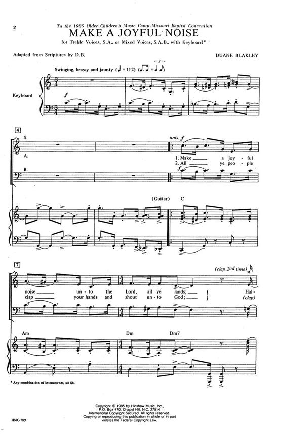Make A Joyful Noise