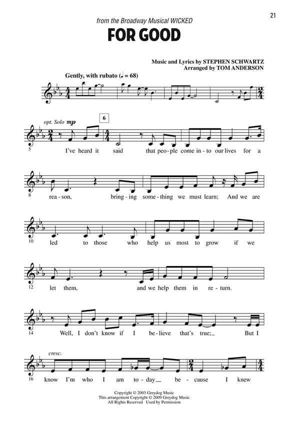 Let's all Sing Songs from Wicked (Singer 10 Pack)