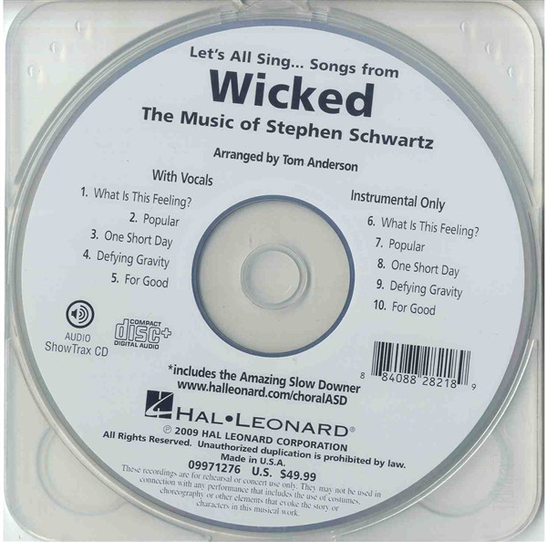 Let's all Sing Songs from Wicked