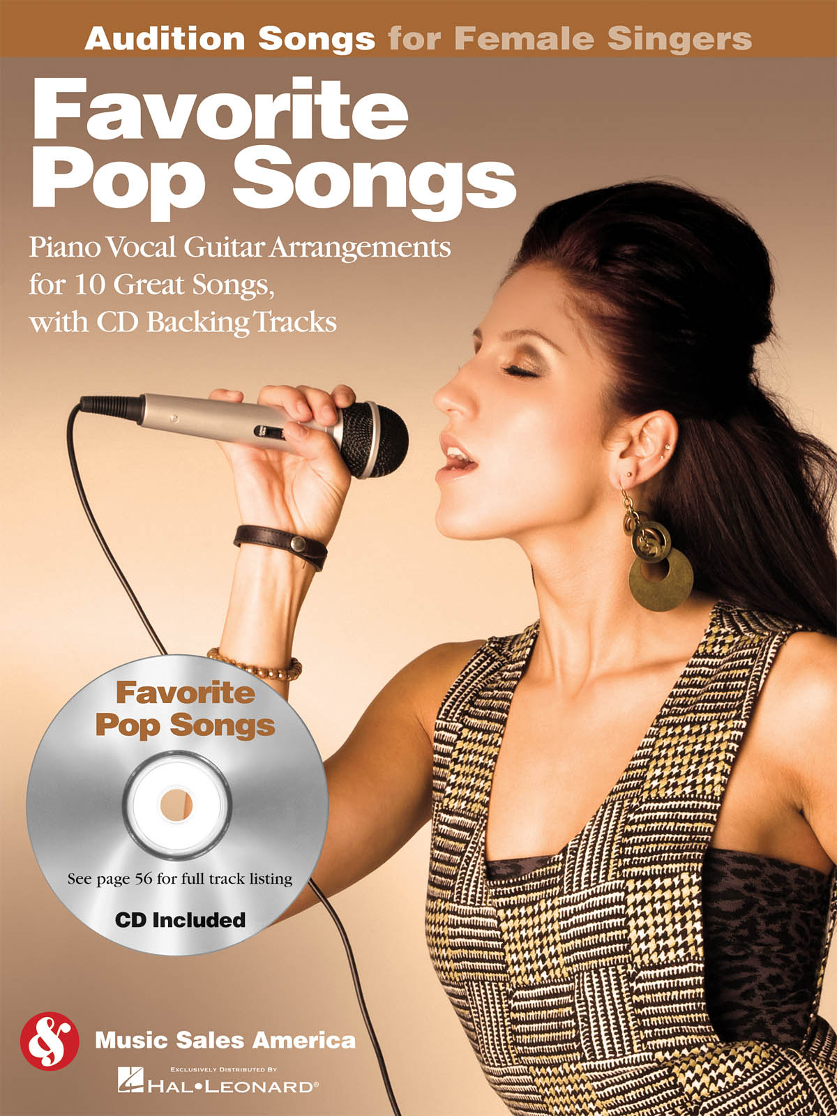 Favorite Pop Songs(Piano/Vocal/Guitar Arrangements with CD Backing Tracks)