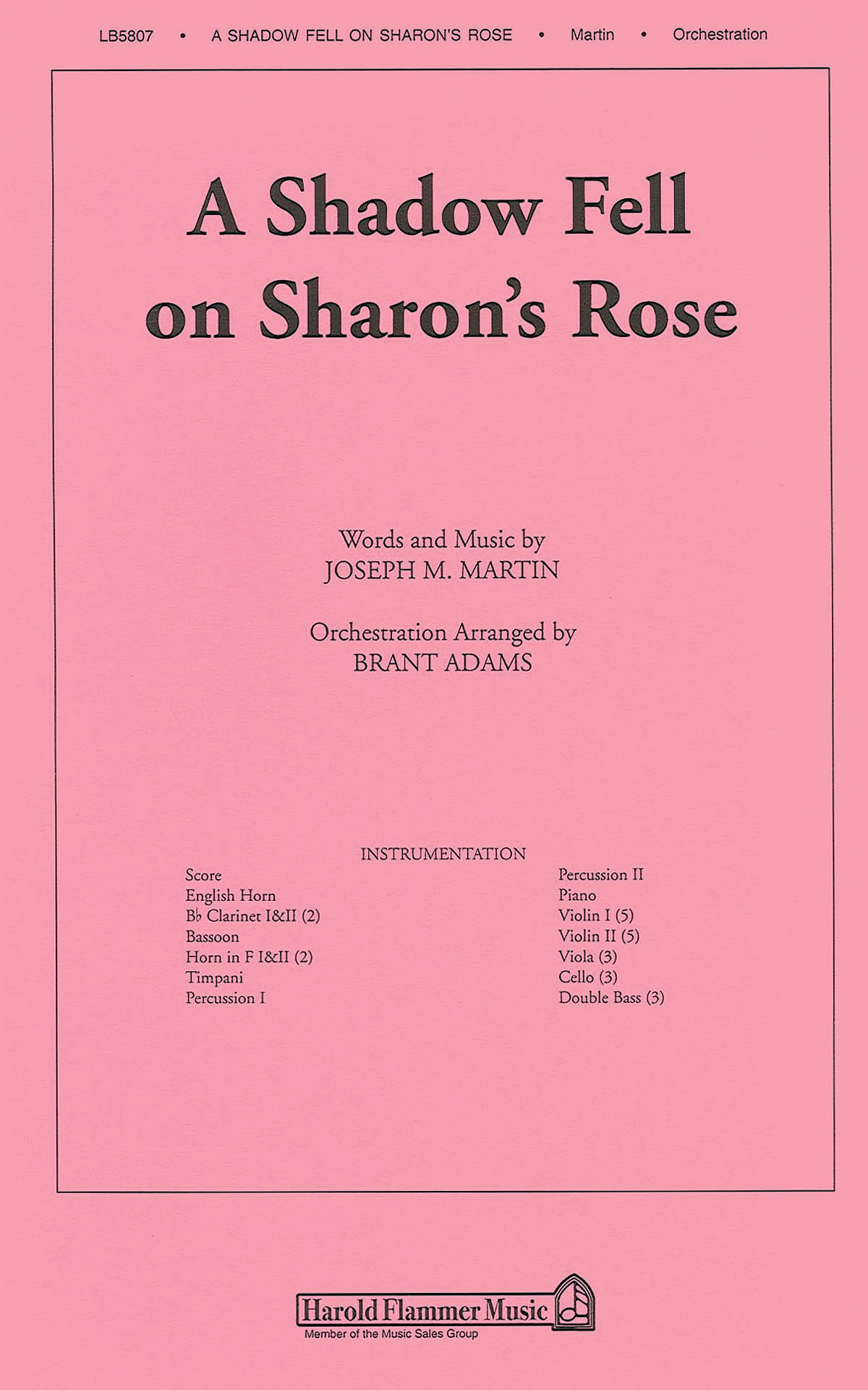 A Shadow Fell on Sharon's Rose