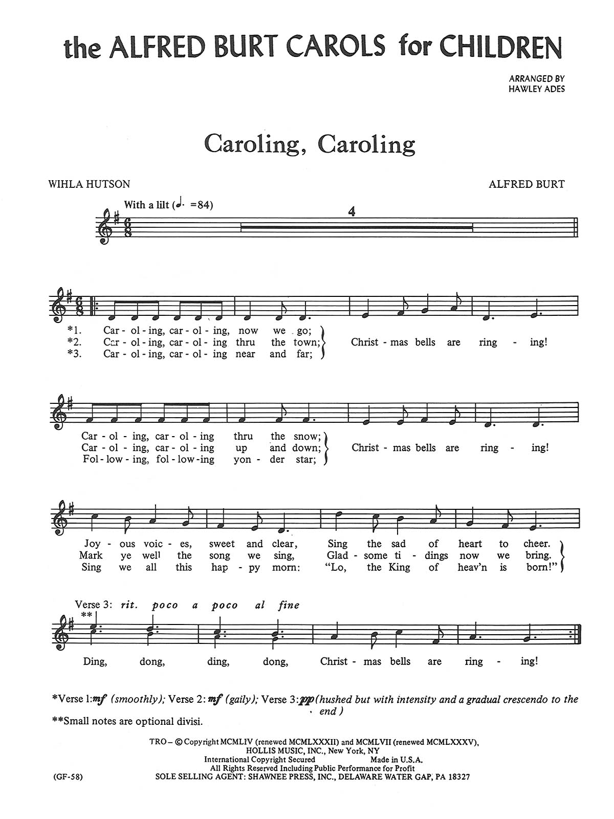 The Alfred Burt Carols for Children