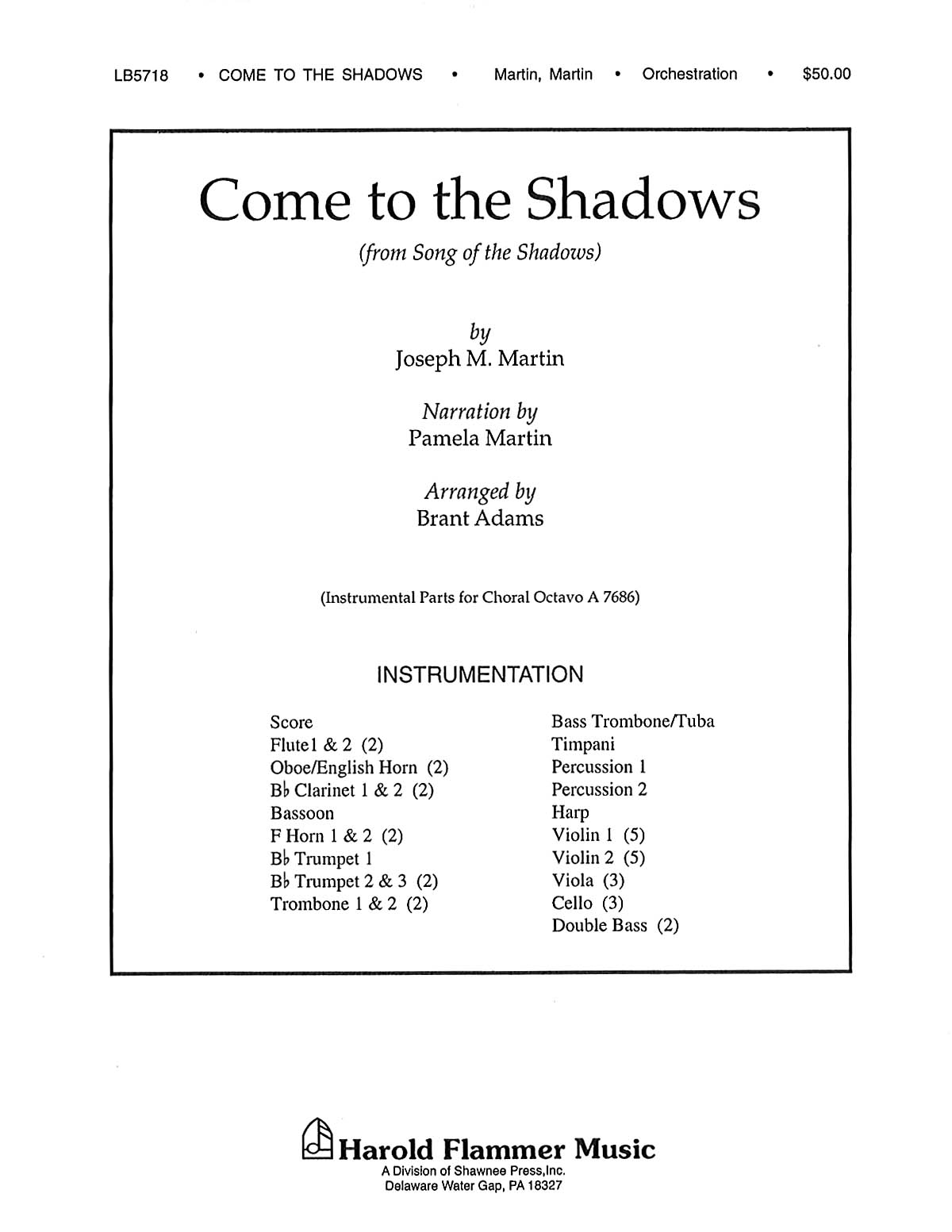 Come to the Shadows (from Song of the Shadows)
