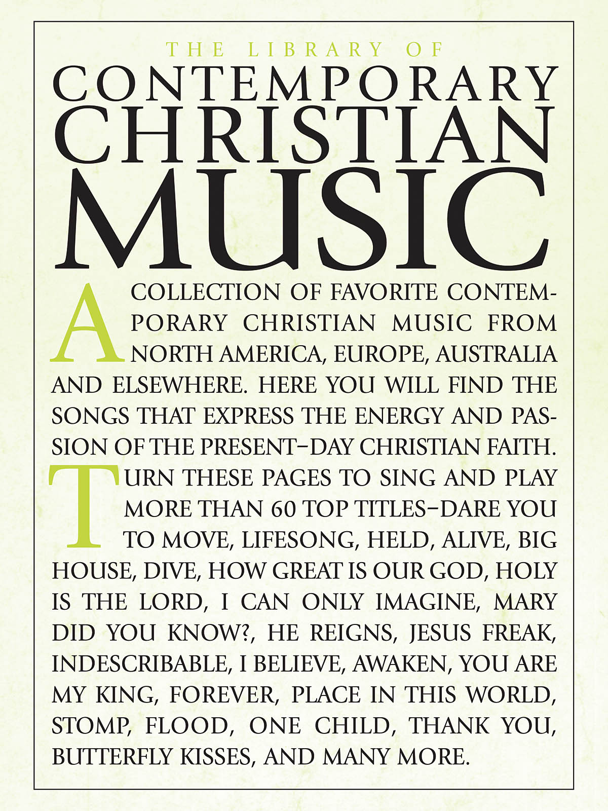 The Library of Contemporary Christian Music