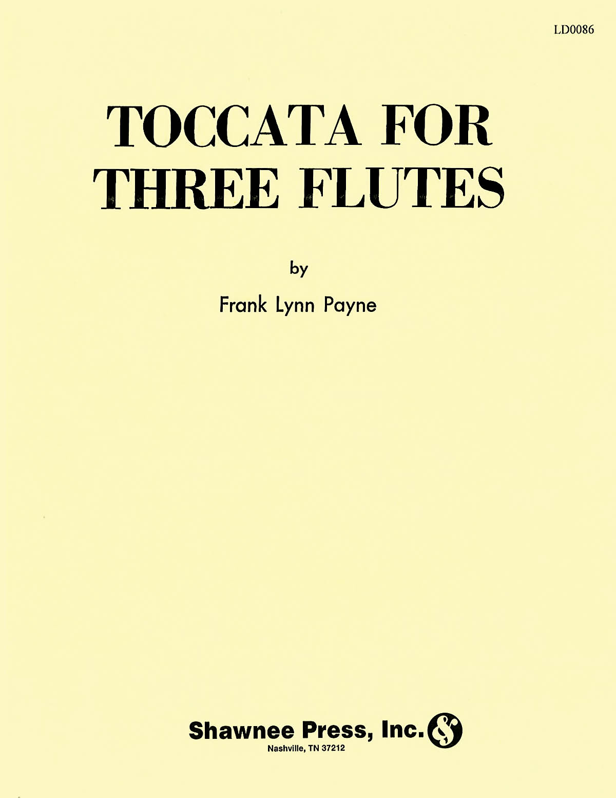 Toccata for Three Flutes Flute Trio