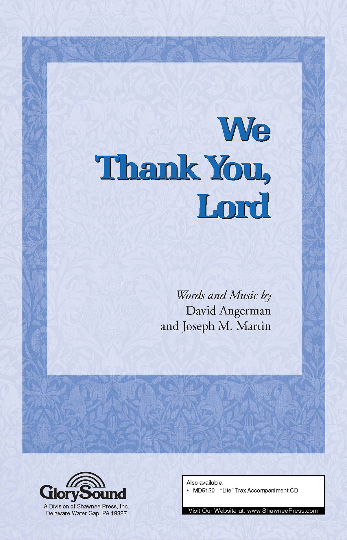 We Thank You, Lord (SATB)