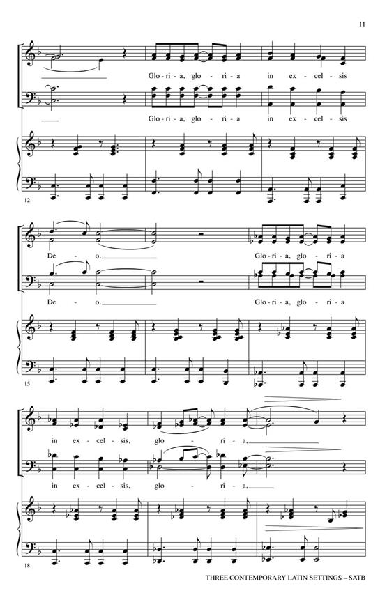 Jerry Estes: Three Contemporary Latin Settings (SATB)