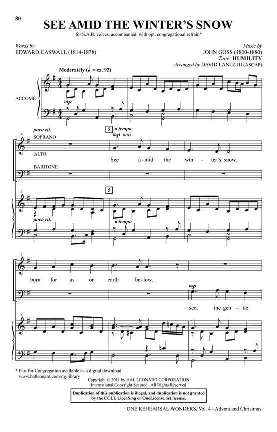 One Rehearsal Wonders, Vol. 4 - Advent and Christmas (2-Part)