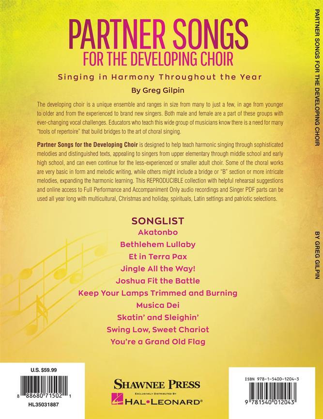 Partner Songs for the Developing Choir
