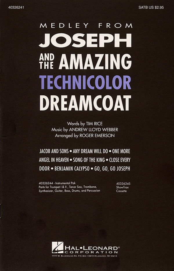 Joseph And The Amazing Technicolor Dreamcoat (SATB)