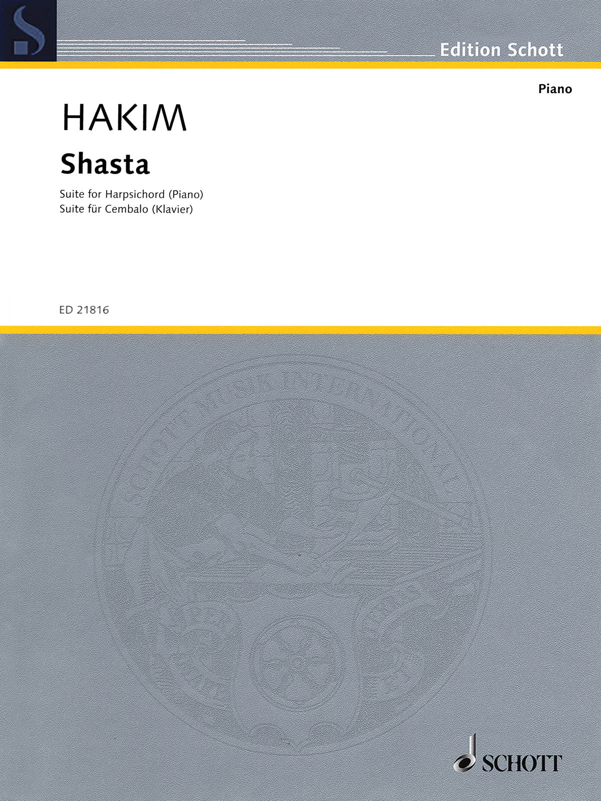 Hakim: Shasta Suite Fur Harpsichord