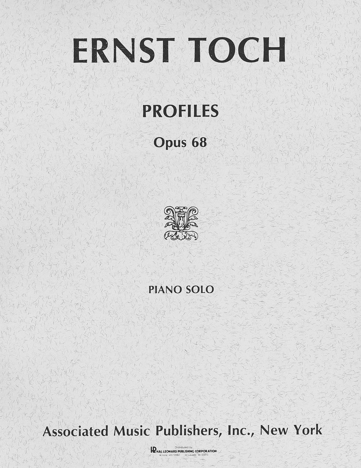 Ernst Toch: Profiles, Op. 68