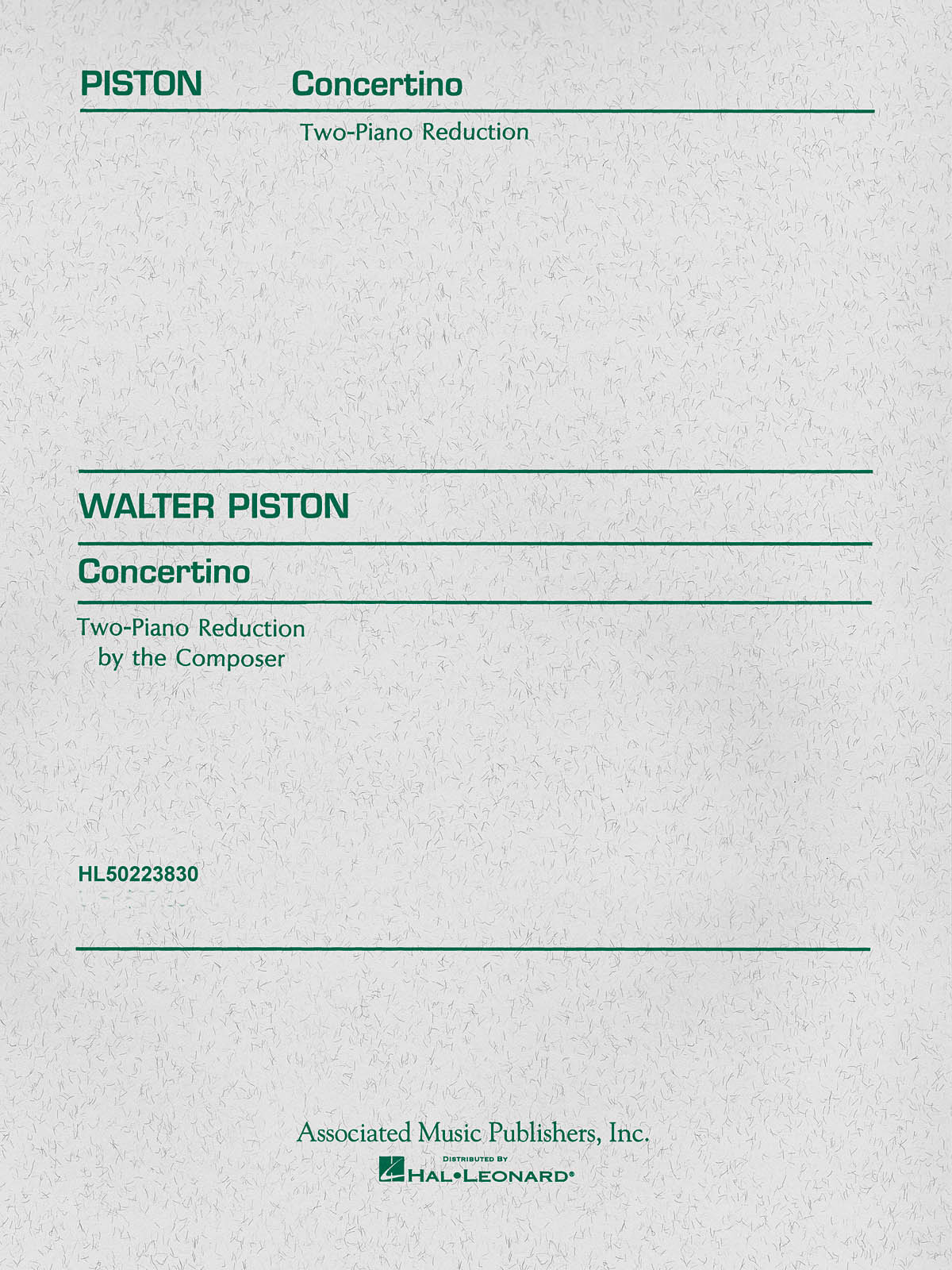 Walter Piston: Concertino