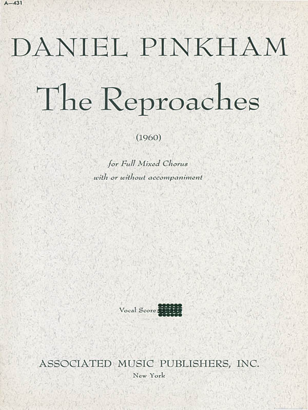 Daniel Pinkham: Reproaches