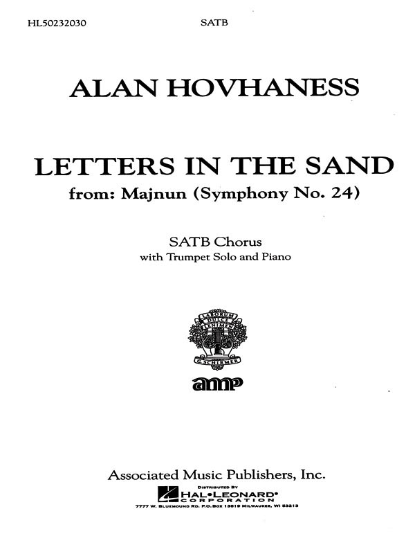 Alan Hovhaness: Letters In The Sand From Majnun Symph 24