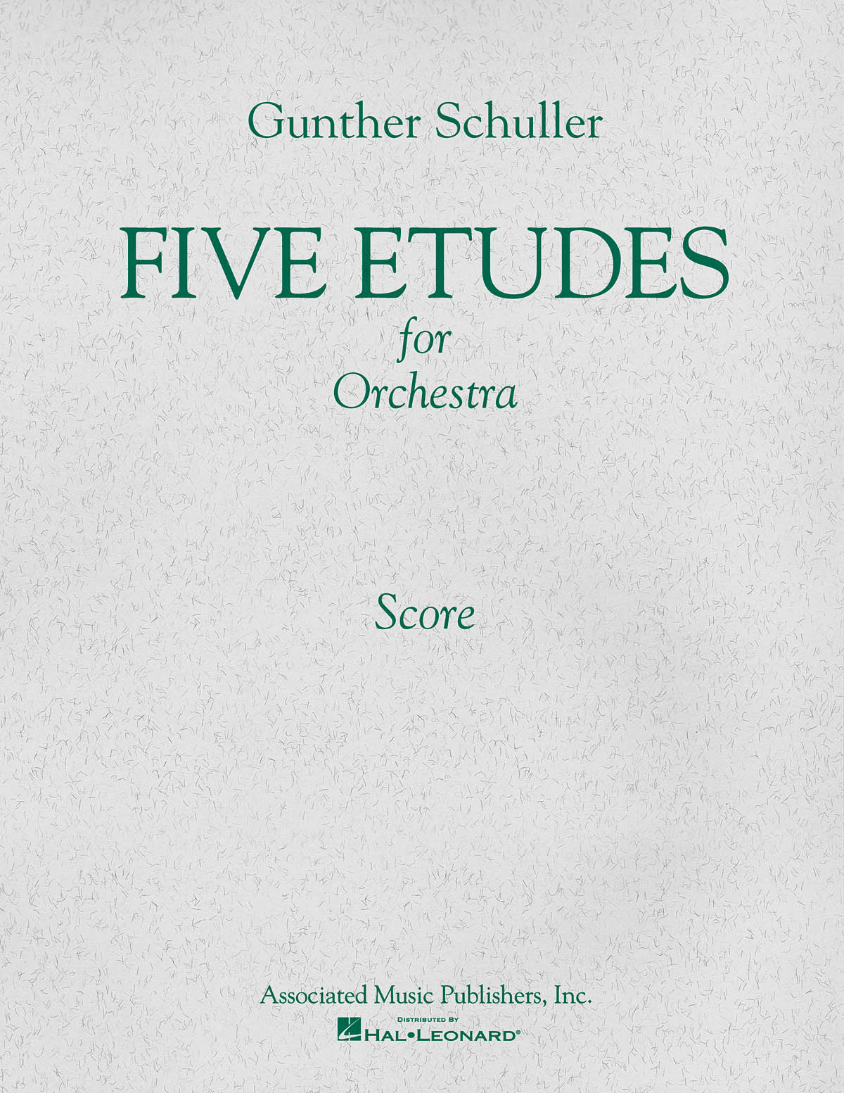 Gunther Schuller: 5 Etudes for Orchestra