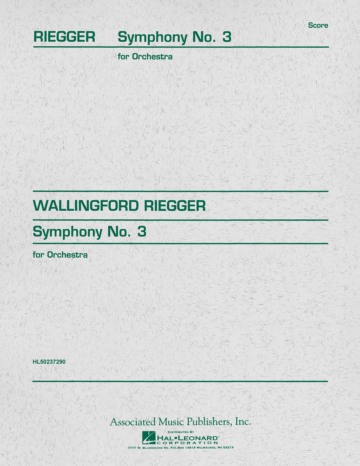 Wallingford Riegger: Symphony No. 3, Op. 42