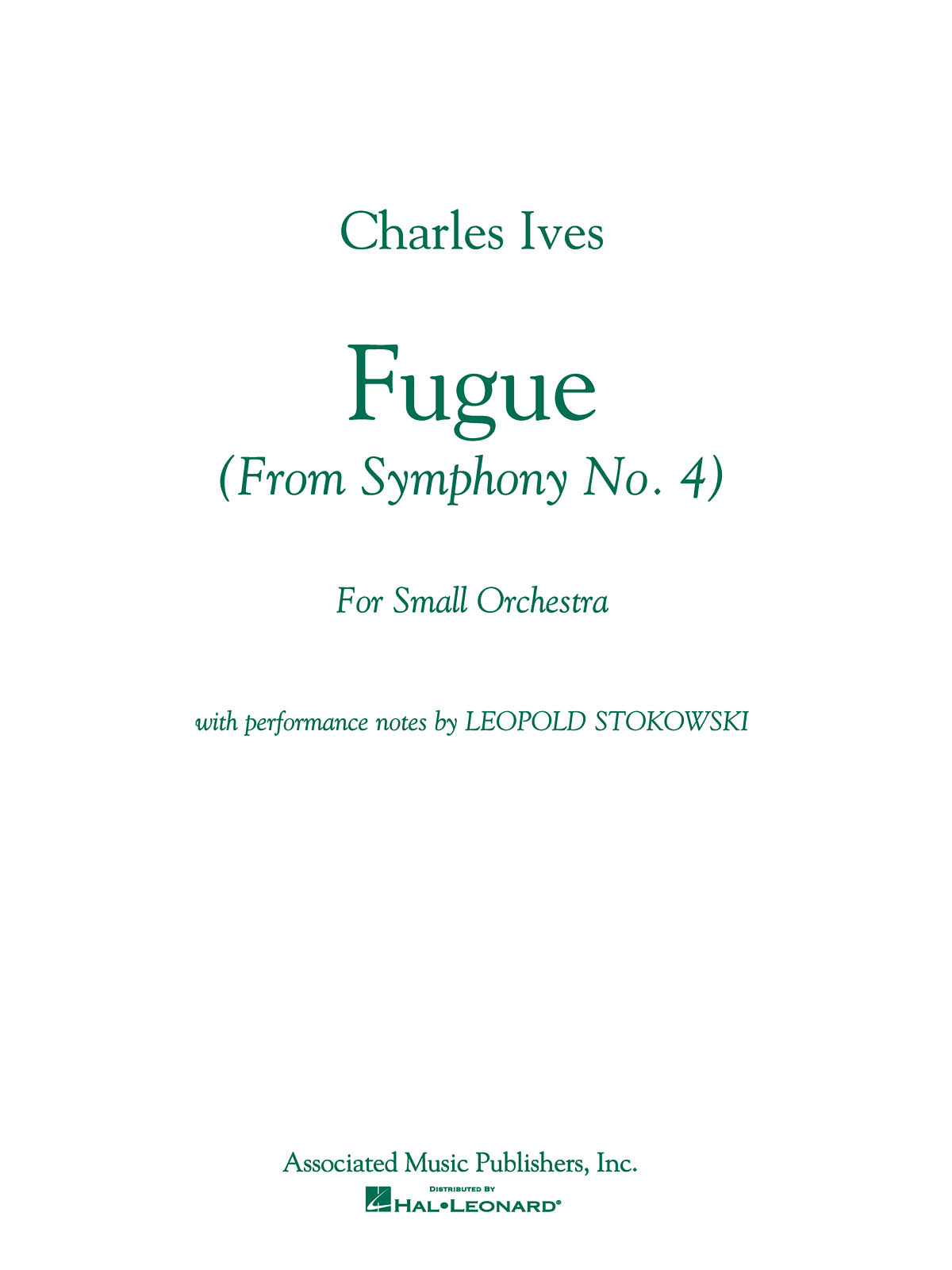 Charles Ives: Fugue (From Symphony No. 4)