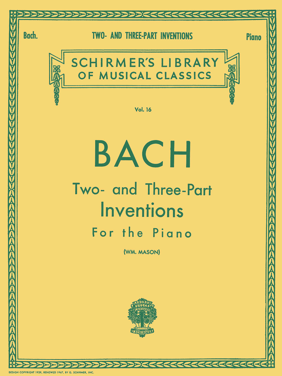 Bach: 30 Two- and Three-Part Inventions