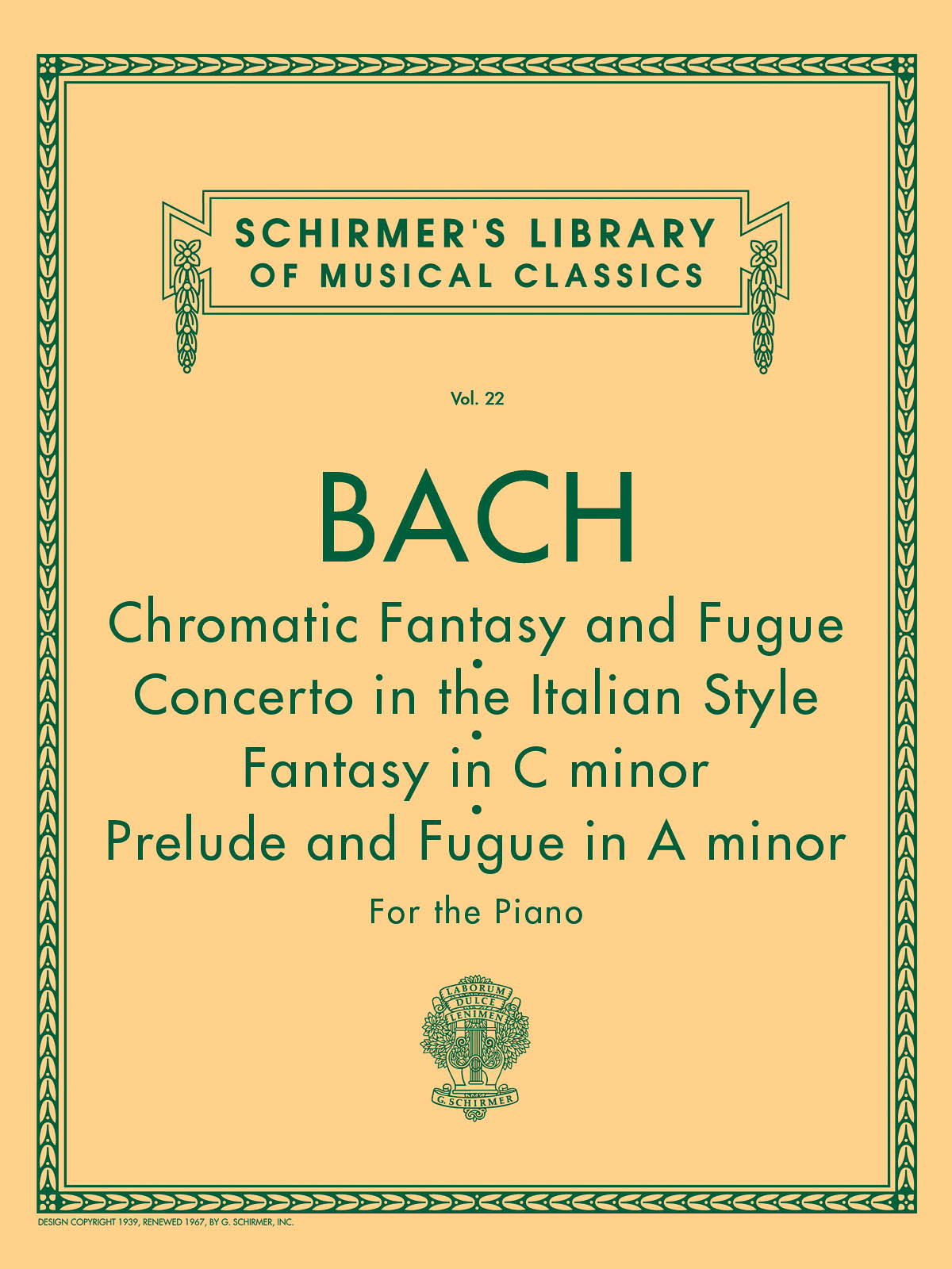 Bach: Chromatic Fantasy and Fugue, Concerto in It. Style