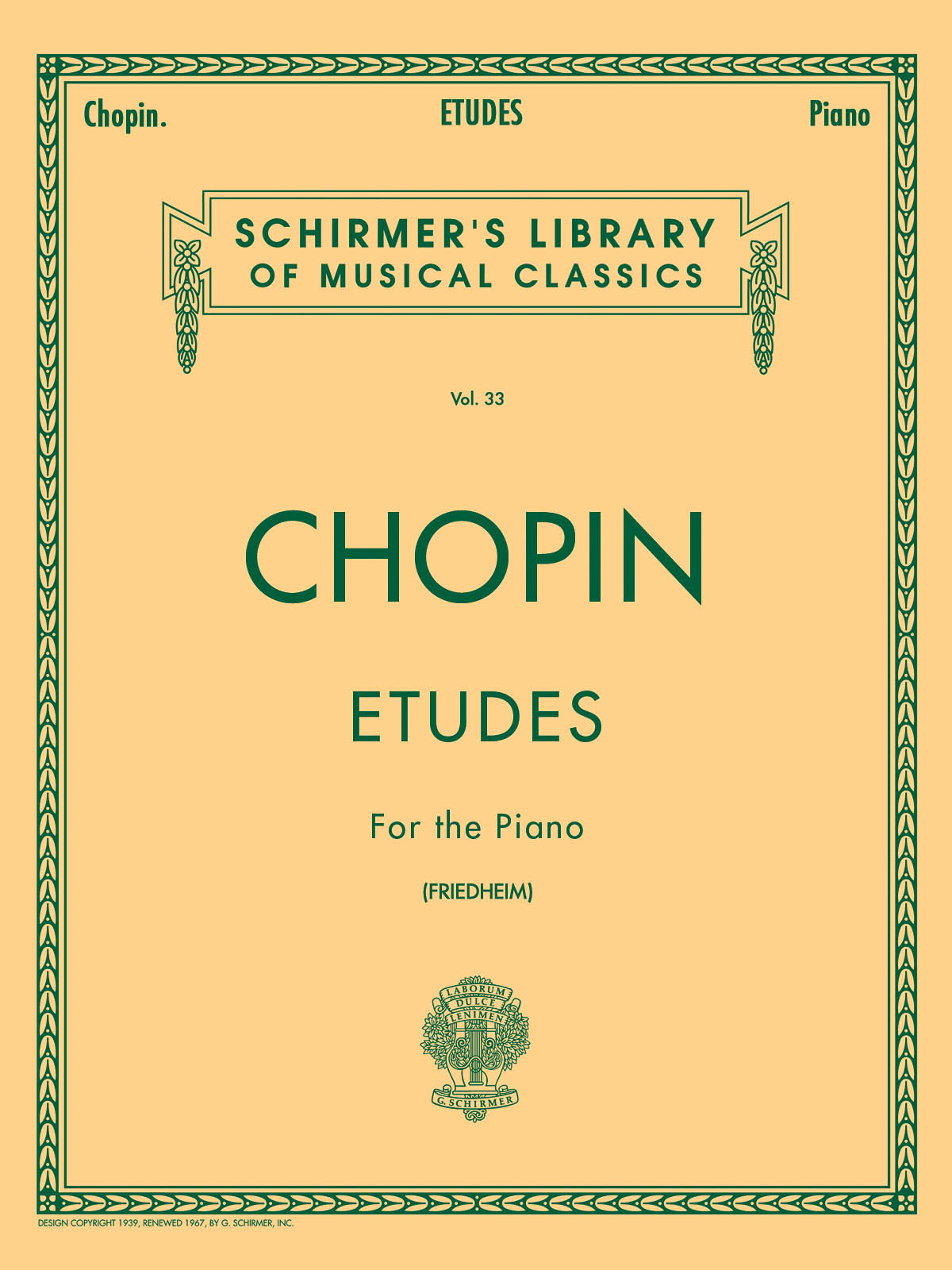 Chopin:  Etudes (Friedheim)