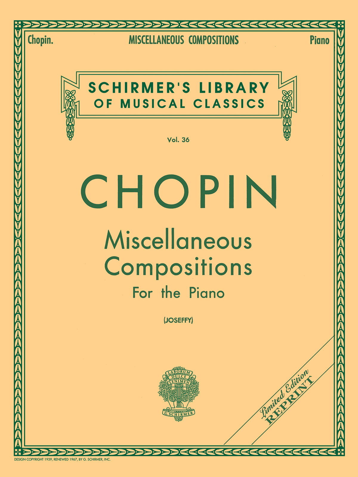 Frédéric Chopin: Miscellaneous Compositions