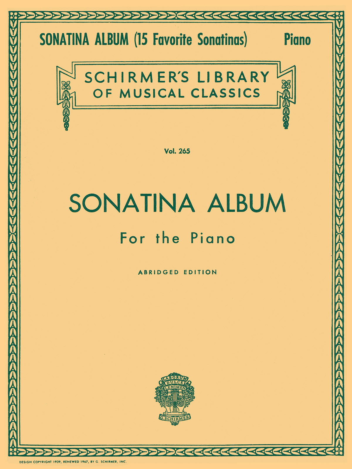 Sonatina Album, Abridged