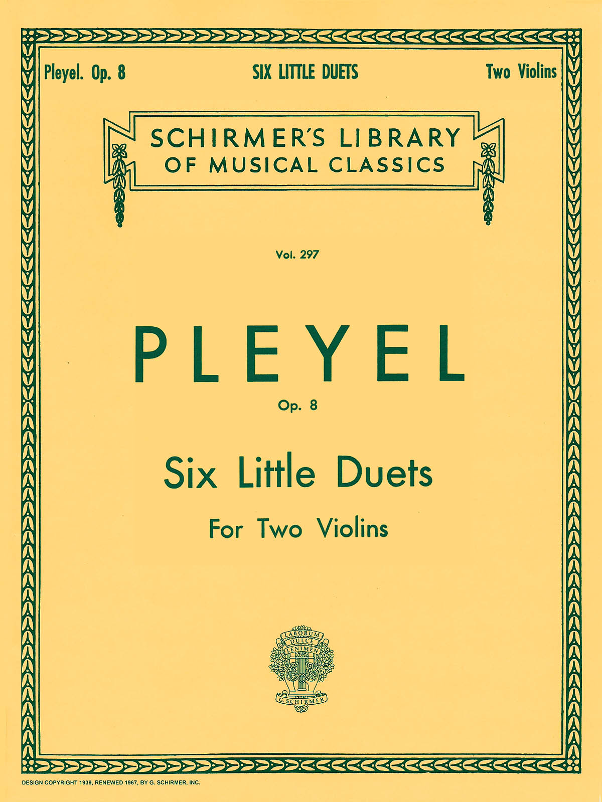 Ignaz Joseph Pleyel: Six Little Duets, Op. 8