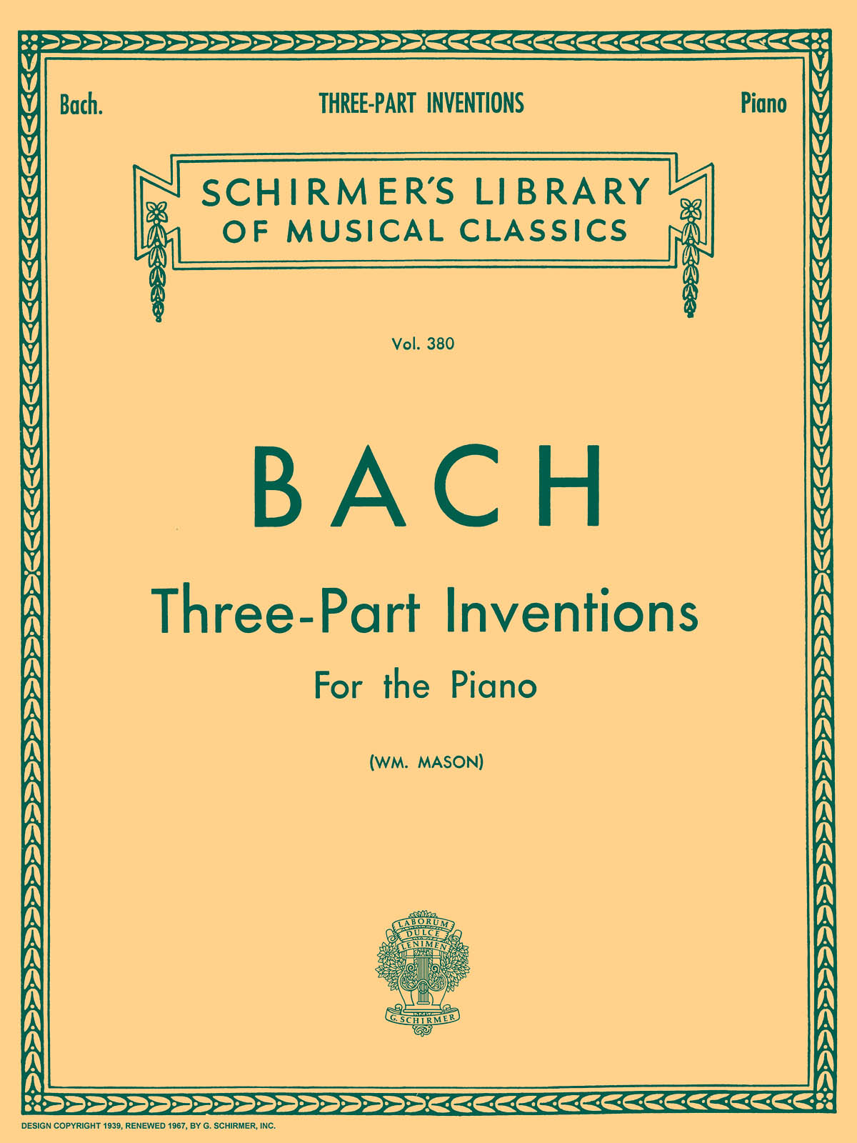 Johann Sebastian Bach: 15 Three-Part Inventions