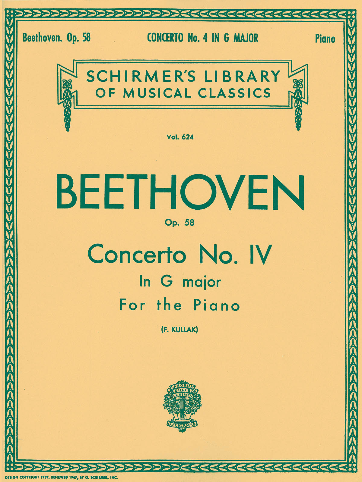 Beethoven: Concerto No. 4 in G, Op. 58