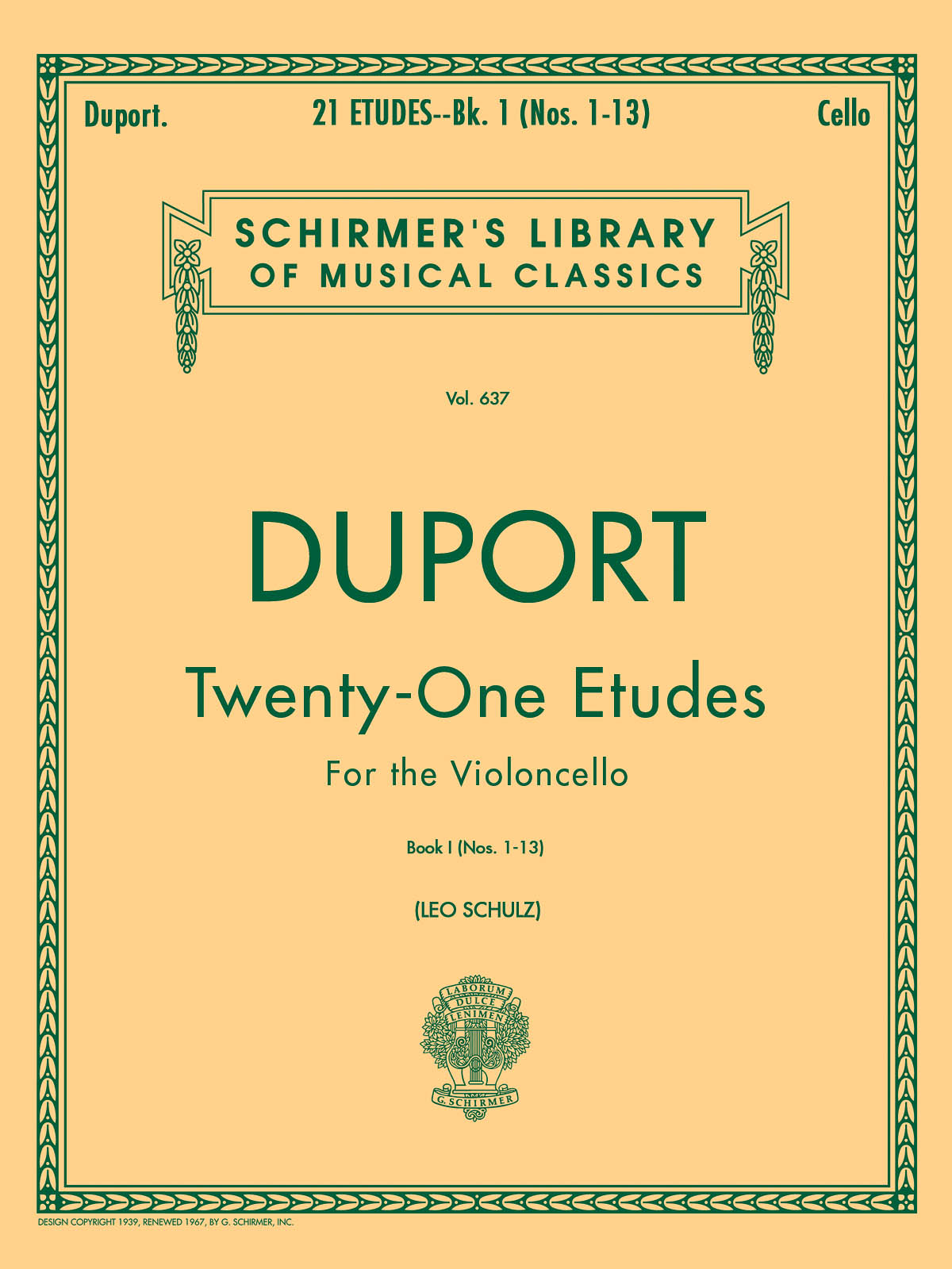 Jean-Pierre Duport: 21 Etudes Book 1