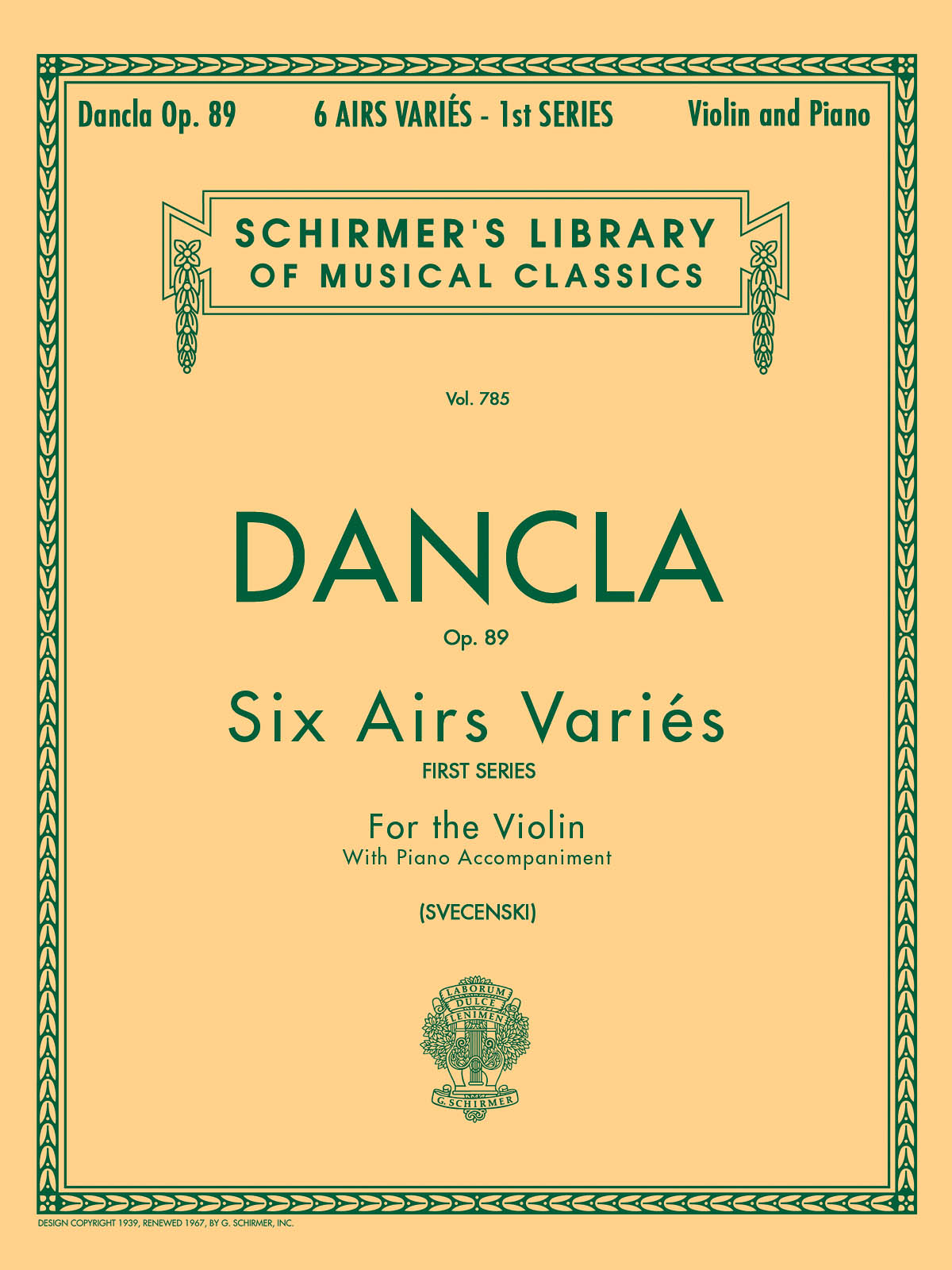 Dancla: 6 Airs Variés Opus 89