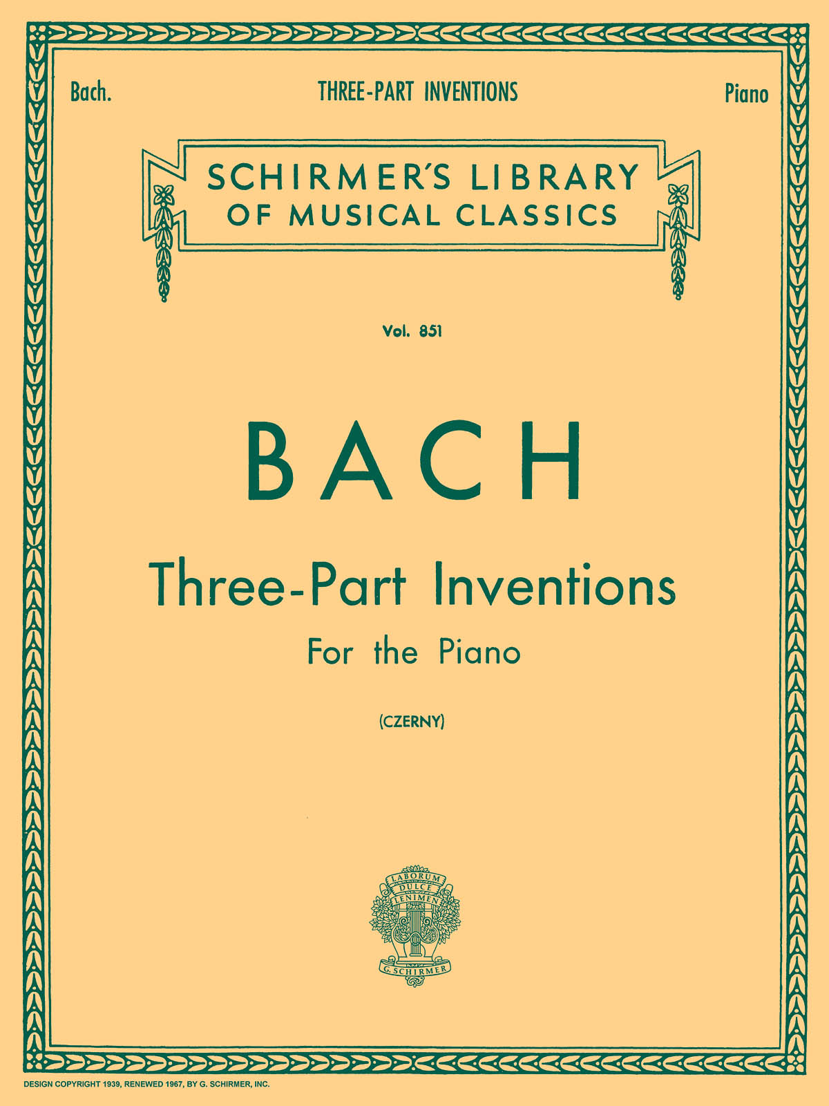 Johann Sebastian Bach: 15 Three-Part Inventions