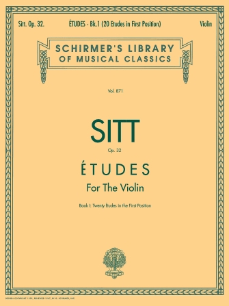 Hans Sitt: Etudes for Violin Op.32 Book 1 (First Position)