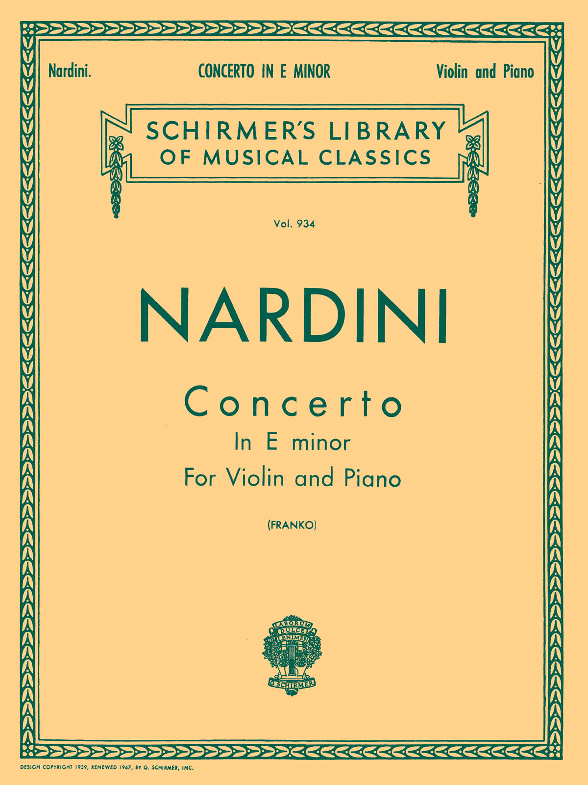 Pietro Nardini: Concerto in E minor
