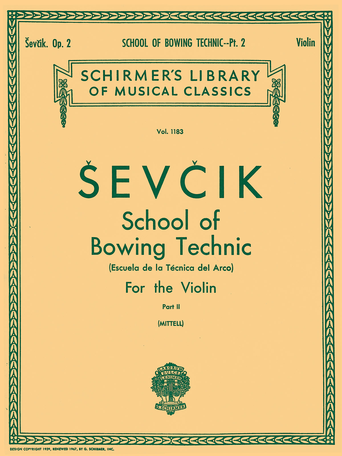 Otakar Sevcik: School of Bowing Technics, Op. 2 - Book 2