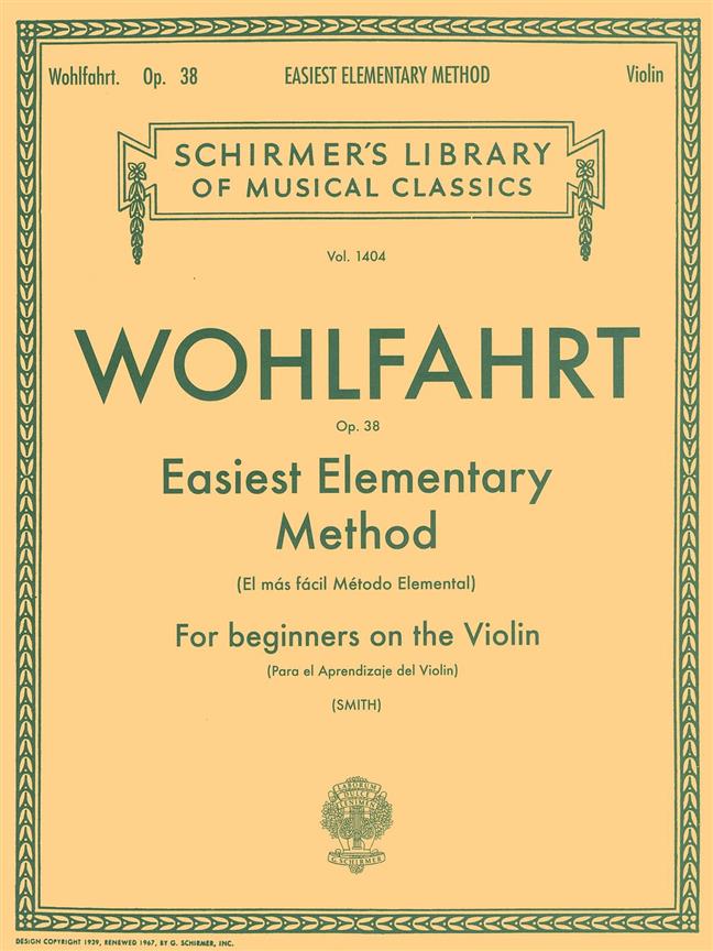 Franz Wohlfahrt: Easiest Elementary Method for Beginners Op. 38