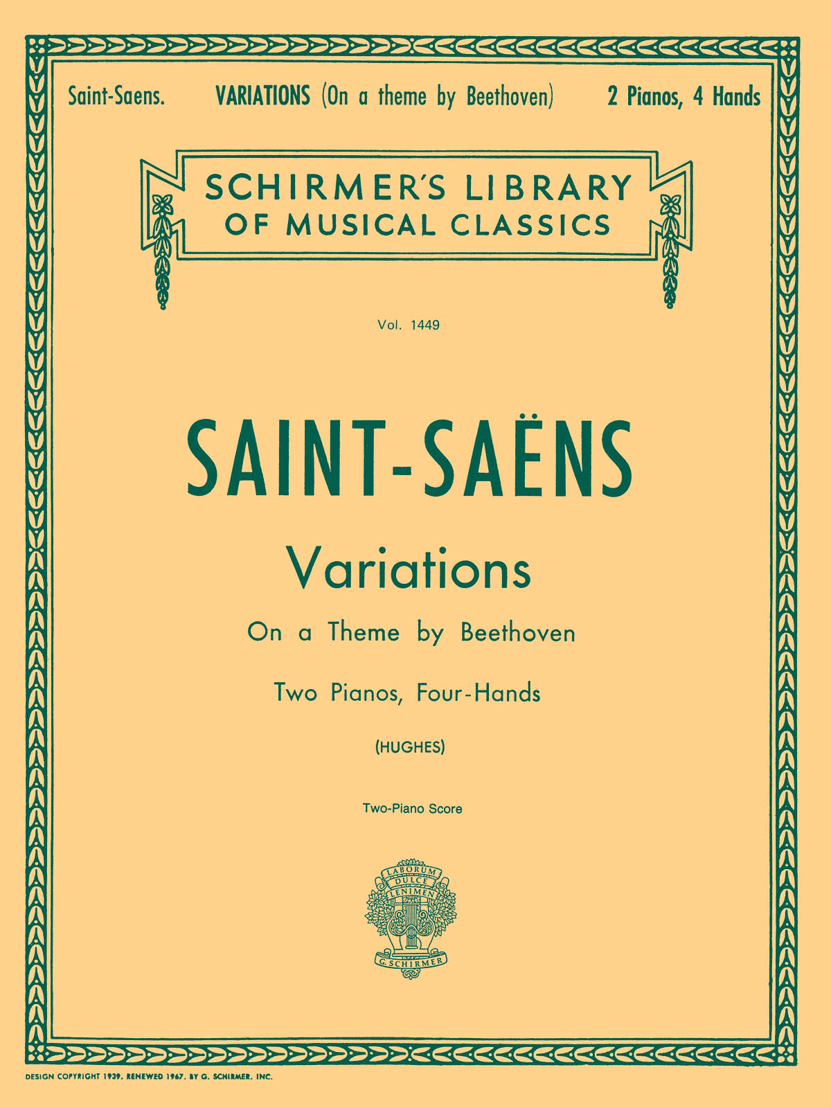 Camille Saint-Saens: Variations On A Theme By Beethoven Op.35