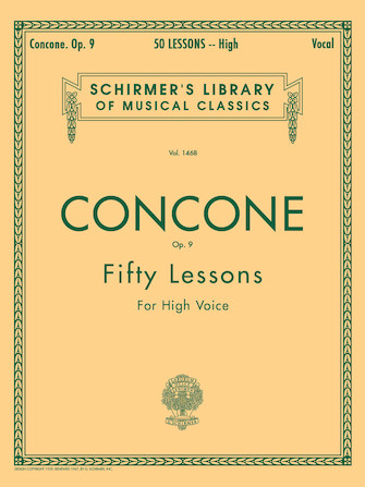 Joseph Concone: 50 Lessons Op. 9 (Sopraan)