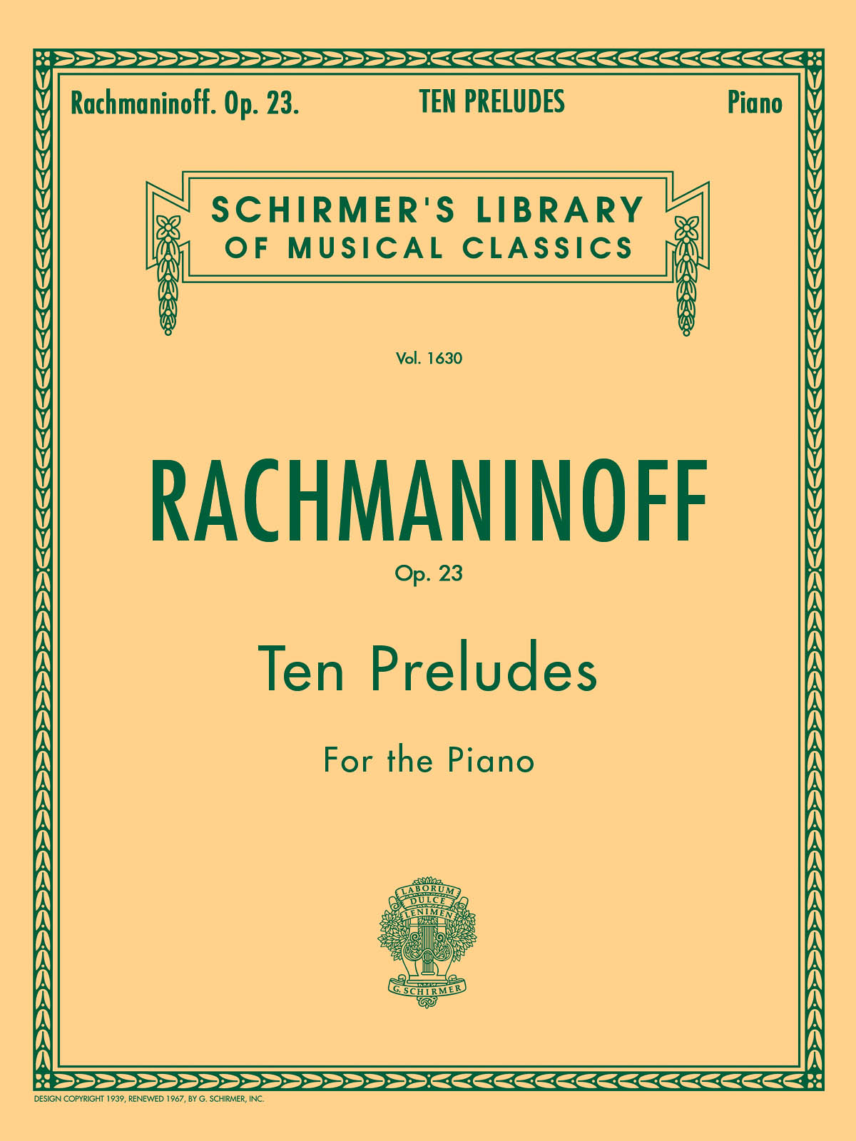 Rachmaninov: Ten Preludes for Piano Op.23