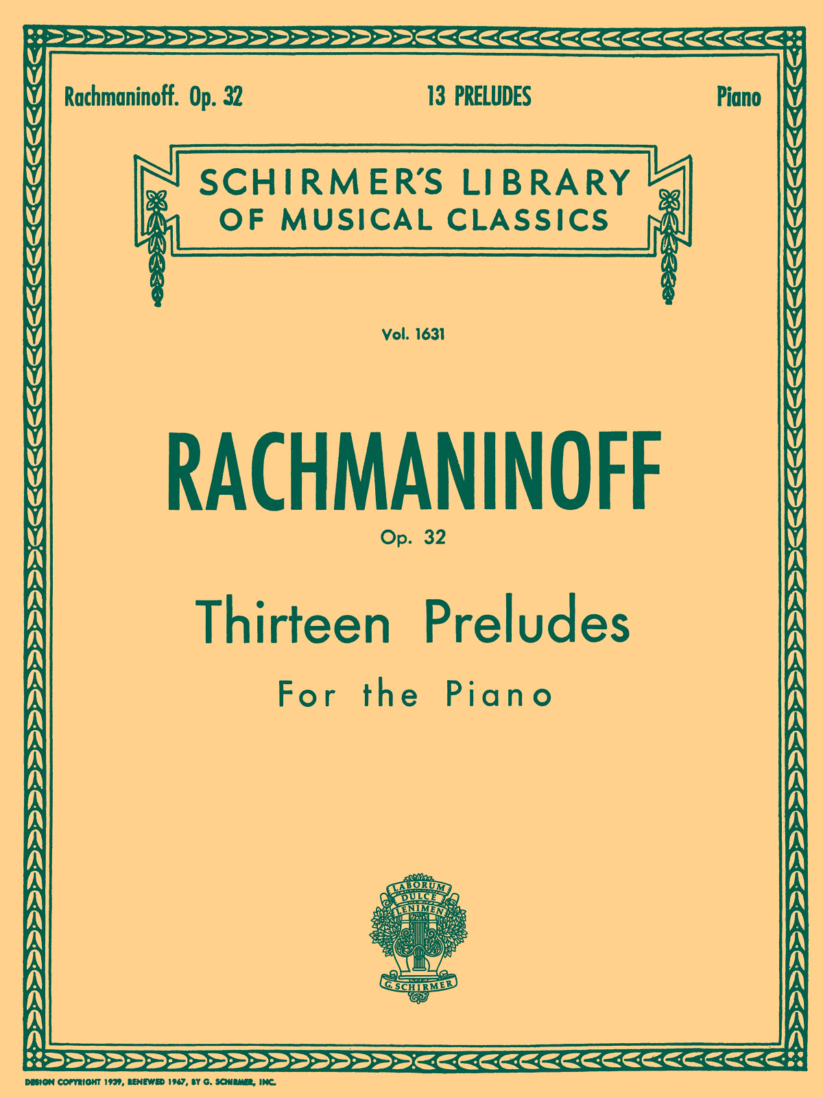 Rachmaninov: Thirteen Preludes for Piano Op.32