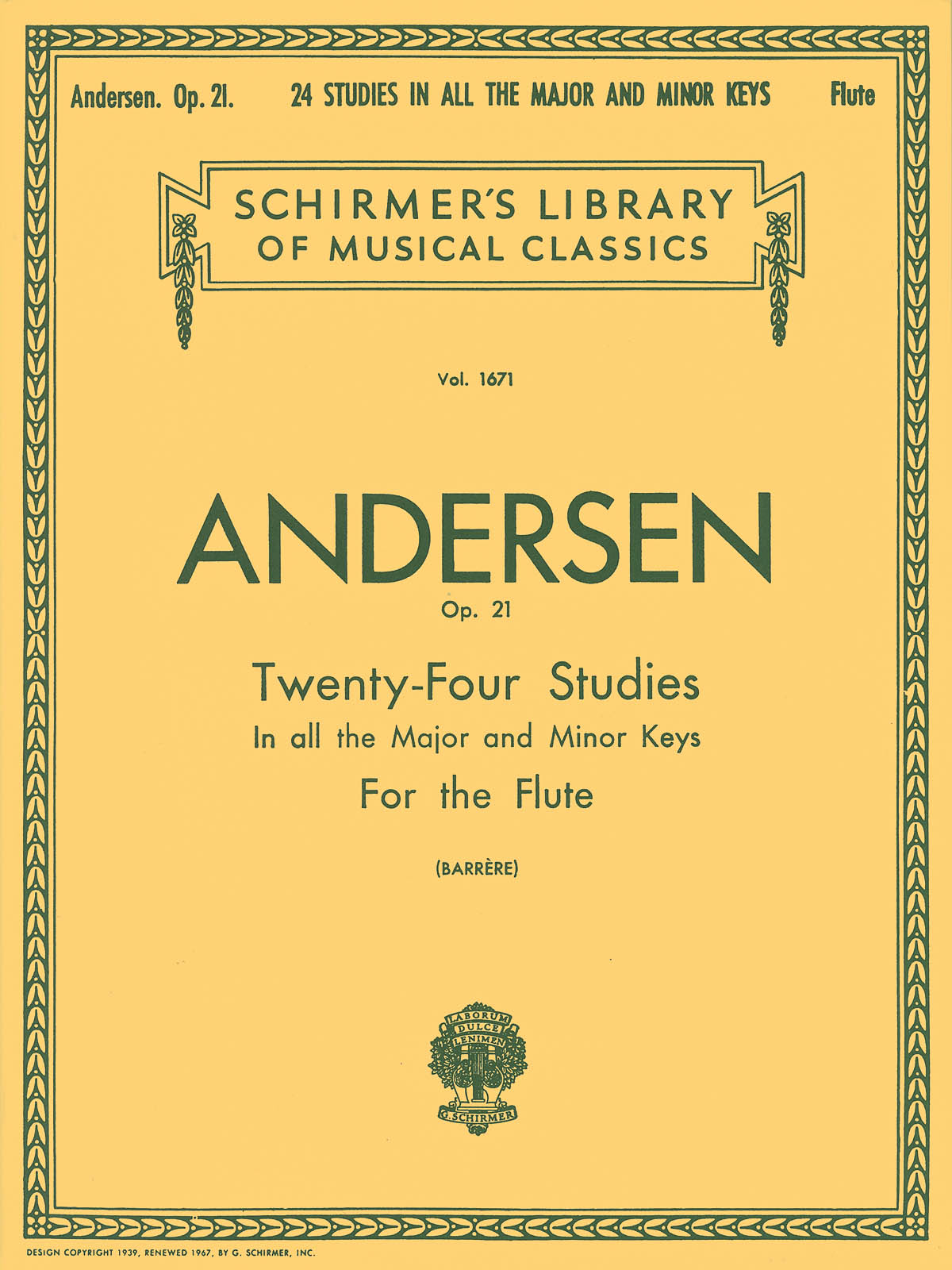 Joachim Andersen: Twenty-Four Studies for Flute Op.21