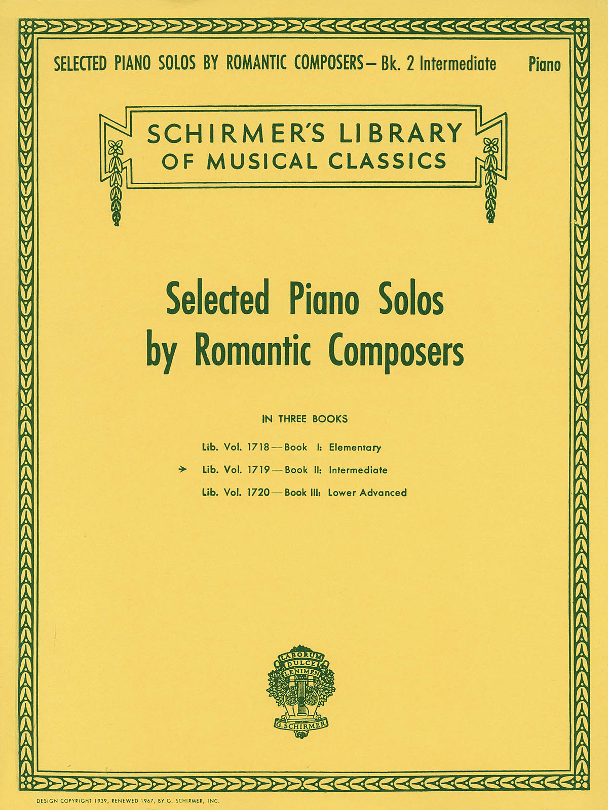 Selected Piano Solos by Romantic Composers