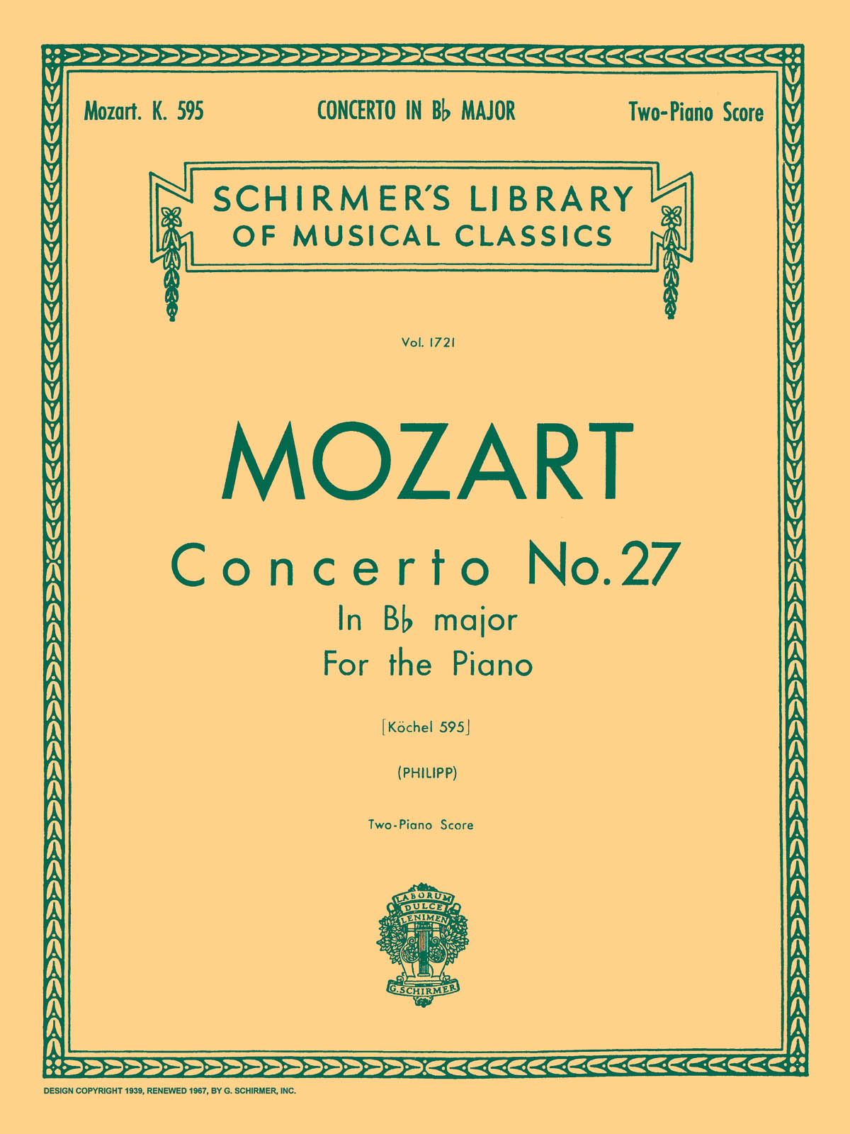 Mozart: Concerto No. 27 in Bb, K.595
