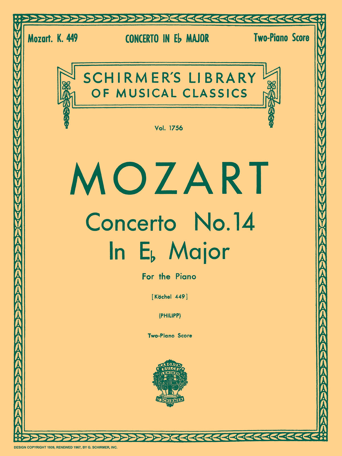 Mozart: Concerto No. 14 in Eb, K.449
