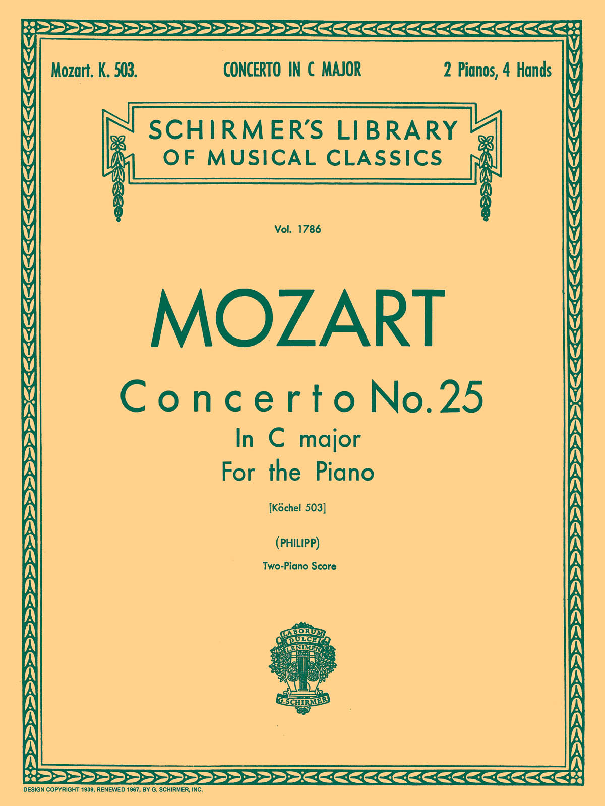 Mozart: Concerto No. 25 in C, K.503