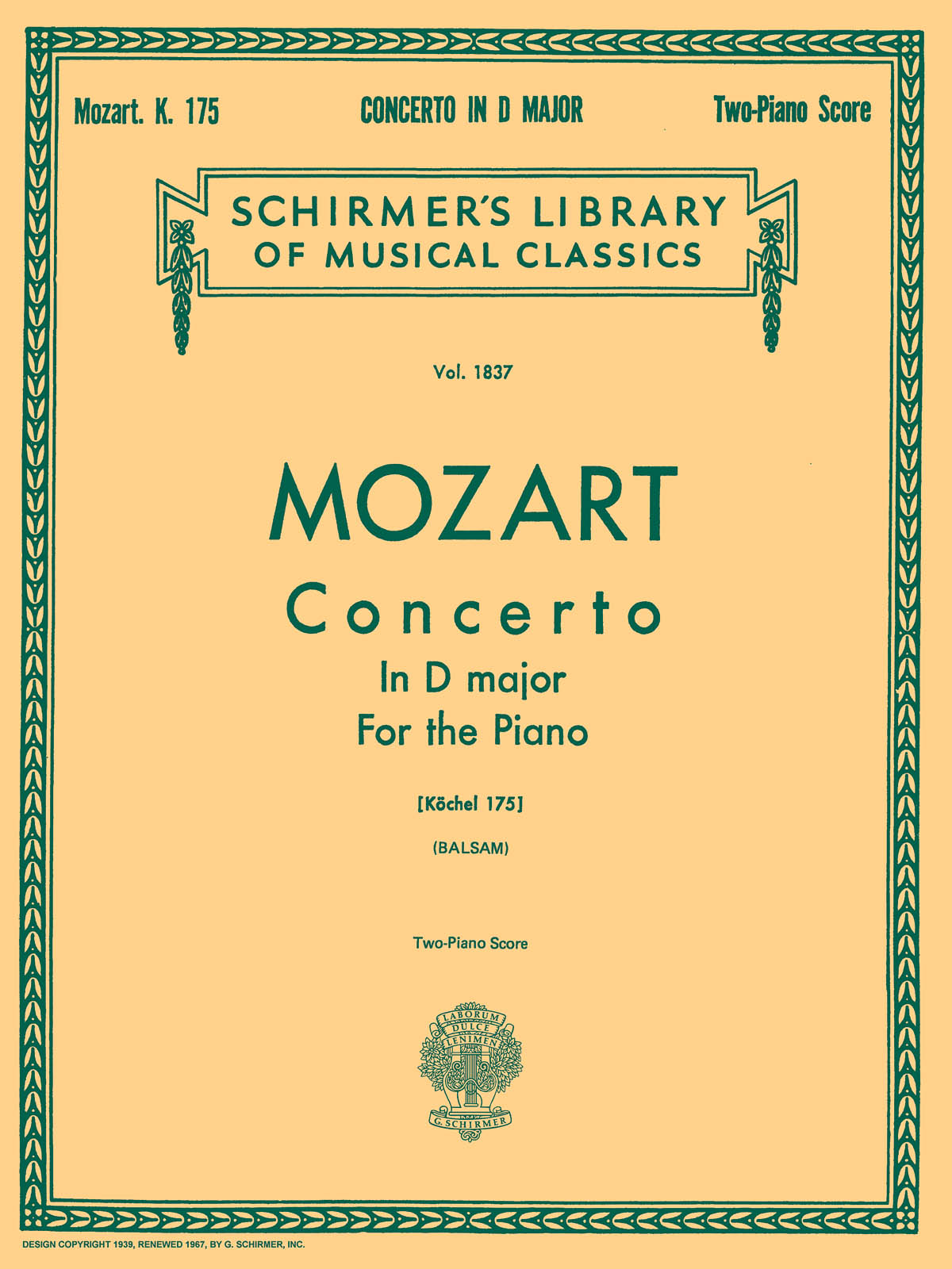 Mozart: Concerto No. 5 in D, K.175