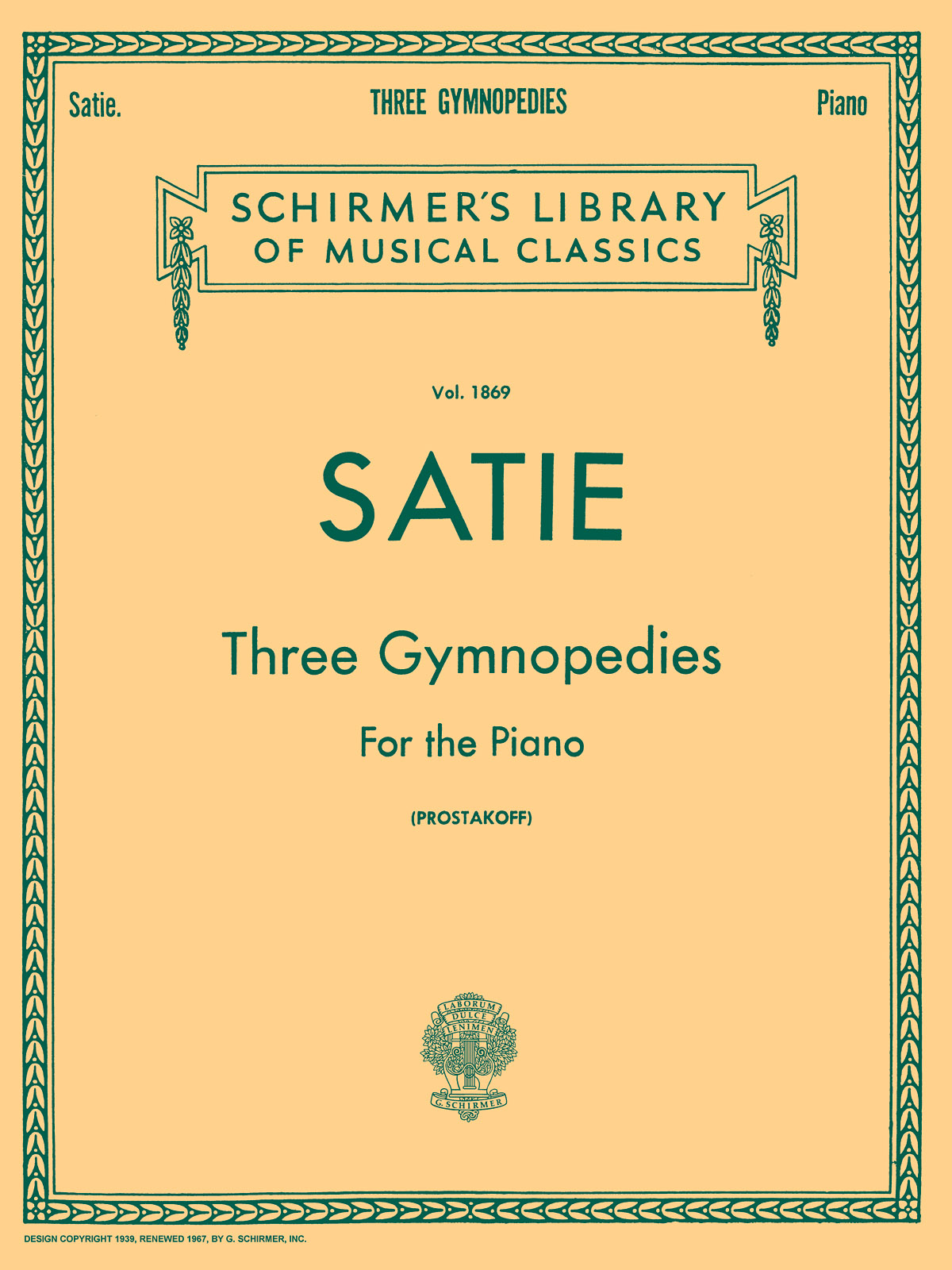 Erik Satie: Three Gymnopedies For The Piano