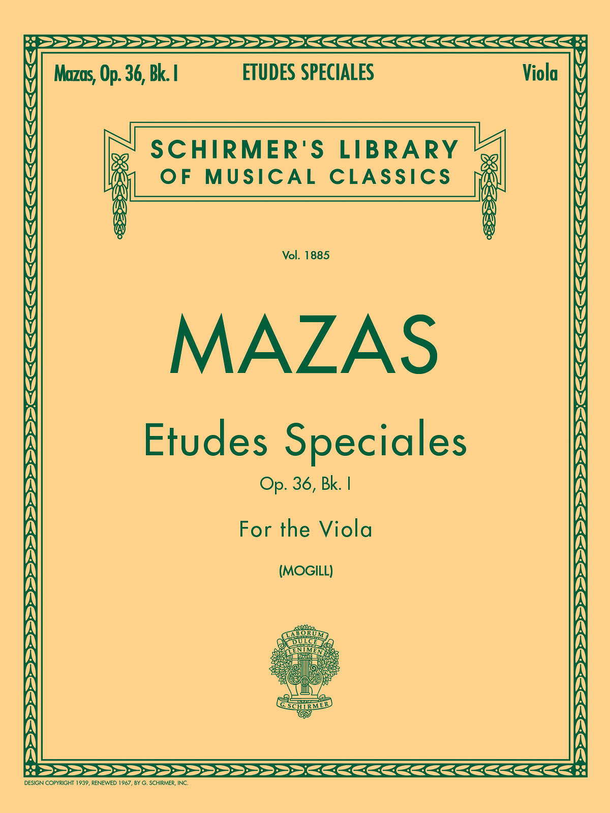 Jacques F. Mazas: Etudes Speciales Op.36 Book 1 (Viola)