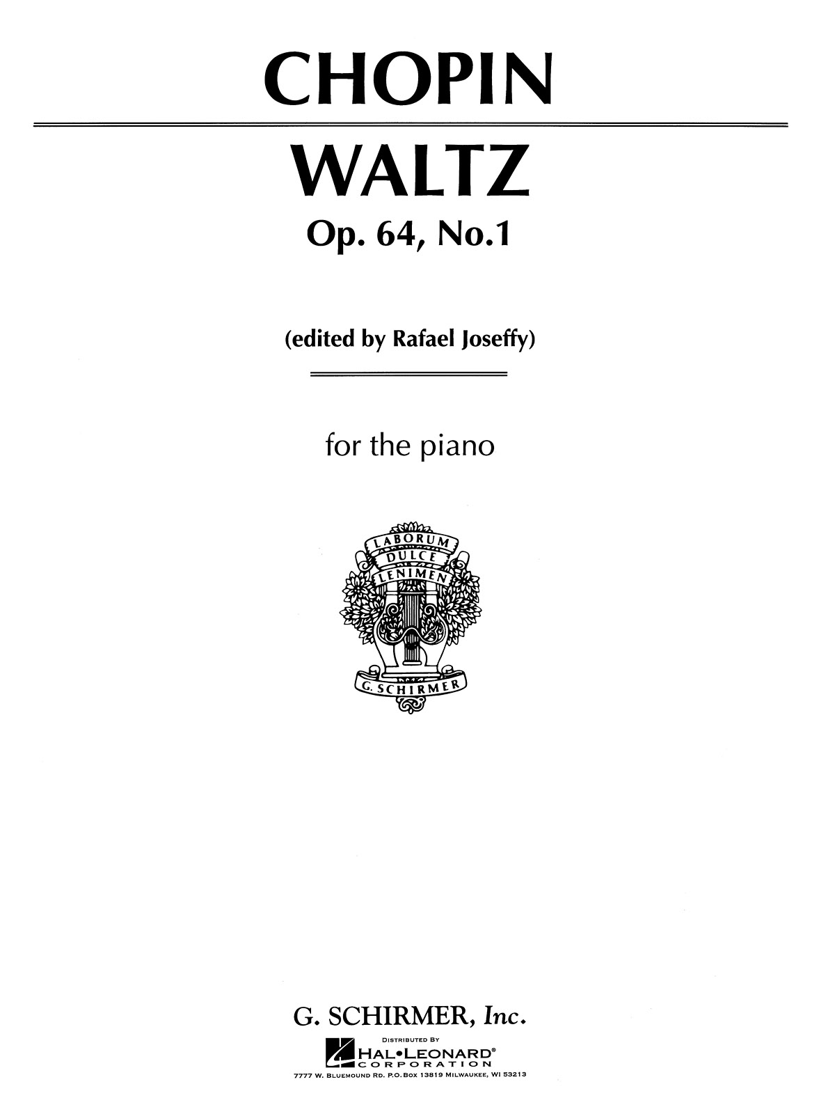 Chopin:  Valse In D Flat Major Op.64 No.1 'Minute Waltz'